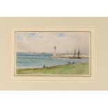 John Adam Houston RSA RI 1802-1884, watercolour of Margate signed and dated September 1868, 16.6cm x