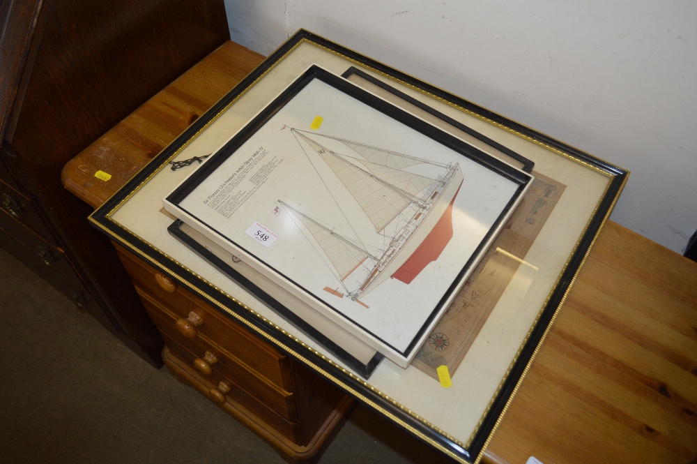 A framed map depicting the roads from Chelmsford t