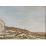 William B Rowe 1854 - 1933, landscape study across