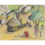 20th Century school, study of an African village s