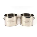 A pair of Alfred Gratien style Champagne coolers
