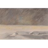 Peter Taylor, pastel study entitled "A Wasteland I