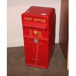 A red post box, 60cm high