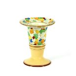 An Art Deco pottery vase, by Decoro, decorated cre