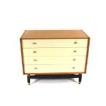 A G-plan chest fitted four long drawers, 96cm wide