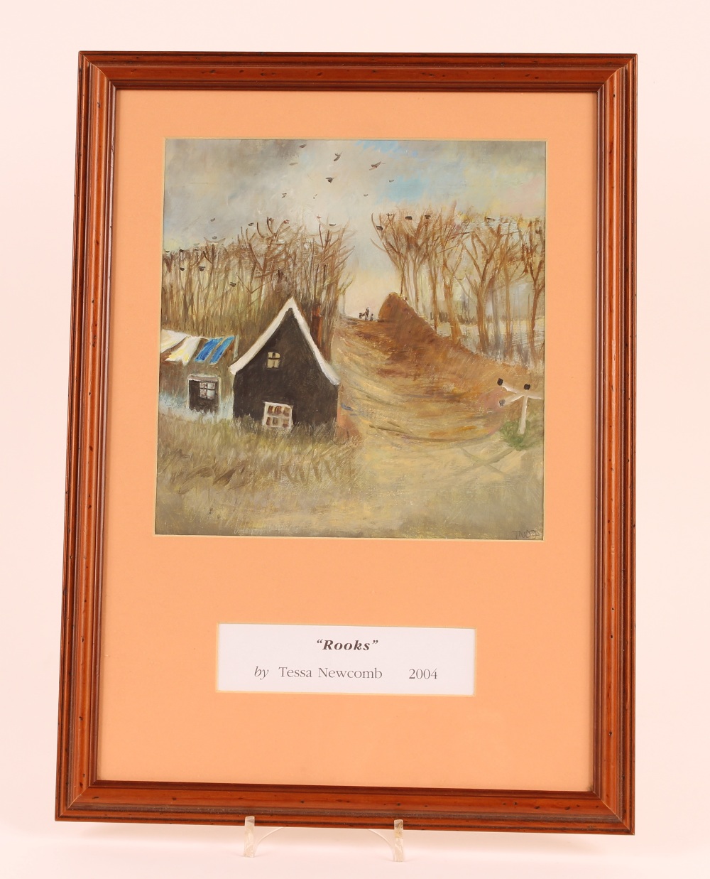 Tessa Newcomb, "Rooks", oil painting, initialled T - Image 2 of 2