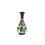 A Moorcroft baluster vase, with slender neck decor