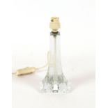 Three Daum glass table lamps