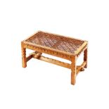 A good quality oak Arts & Crafts style stool, with
