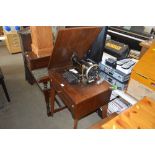 A Jones electric sewing machine - sold as collecto