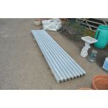 A large quantity of corrugated tin