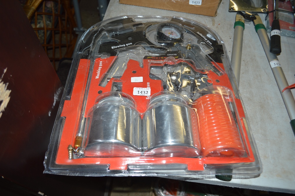 A five piece air tool kit