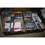 Two boxes of various Playstation, Xbox and PC game