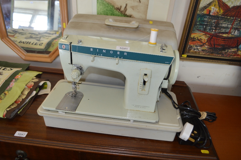 A Singer electric sewing machine