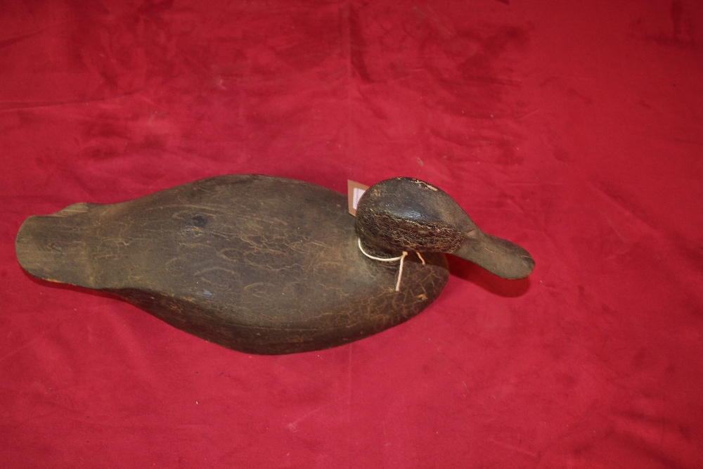 A wooden decoy duck, 40cm long - Image 6 of 6