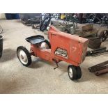 An American pedal tractor for restoration