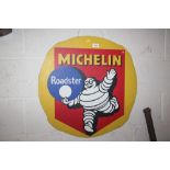 A "Michelin Roadstar" advertising sign 62cm x 62c