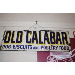 A rectangular enamel advertising sign for "Old Cala