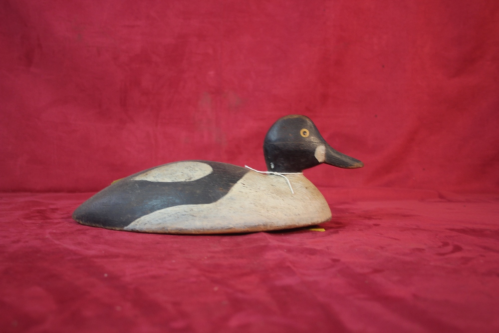 A wooden decoy duck, 30cm long - Image 3 of 6