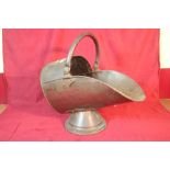 A Victorian copper coal scuttle