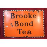 A "Brooke Bond Tea" enamel advertising sign, 51cm x 76cm