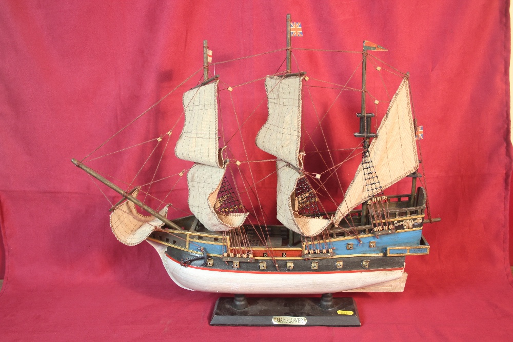 Three ship models of the Mayflower, Golden Hind an - Image 5 of 6