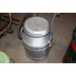 A 5 gallon milk churn