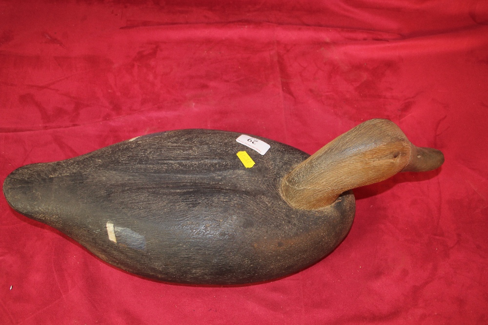 A wooden decoy duck, 53cm long - Image 6 of 6