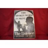 A metal sign The Listener A BBC Production "The Spok