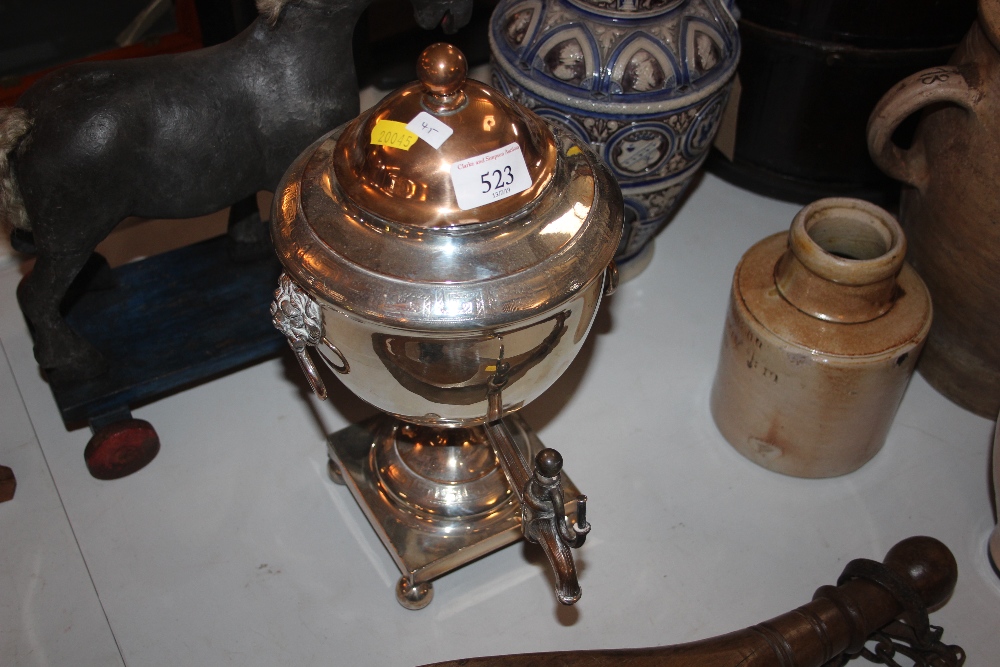 A 19th Century plate on copper samovar