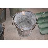 Two galvanised buckets