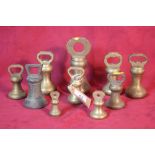 A collection of bell weights