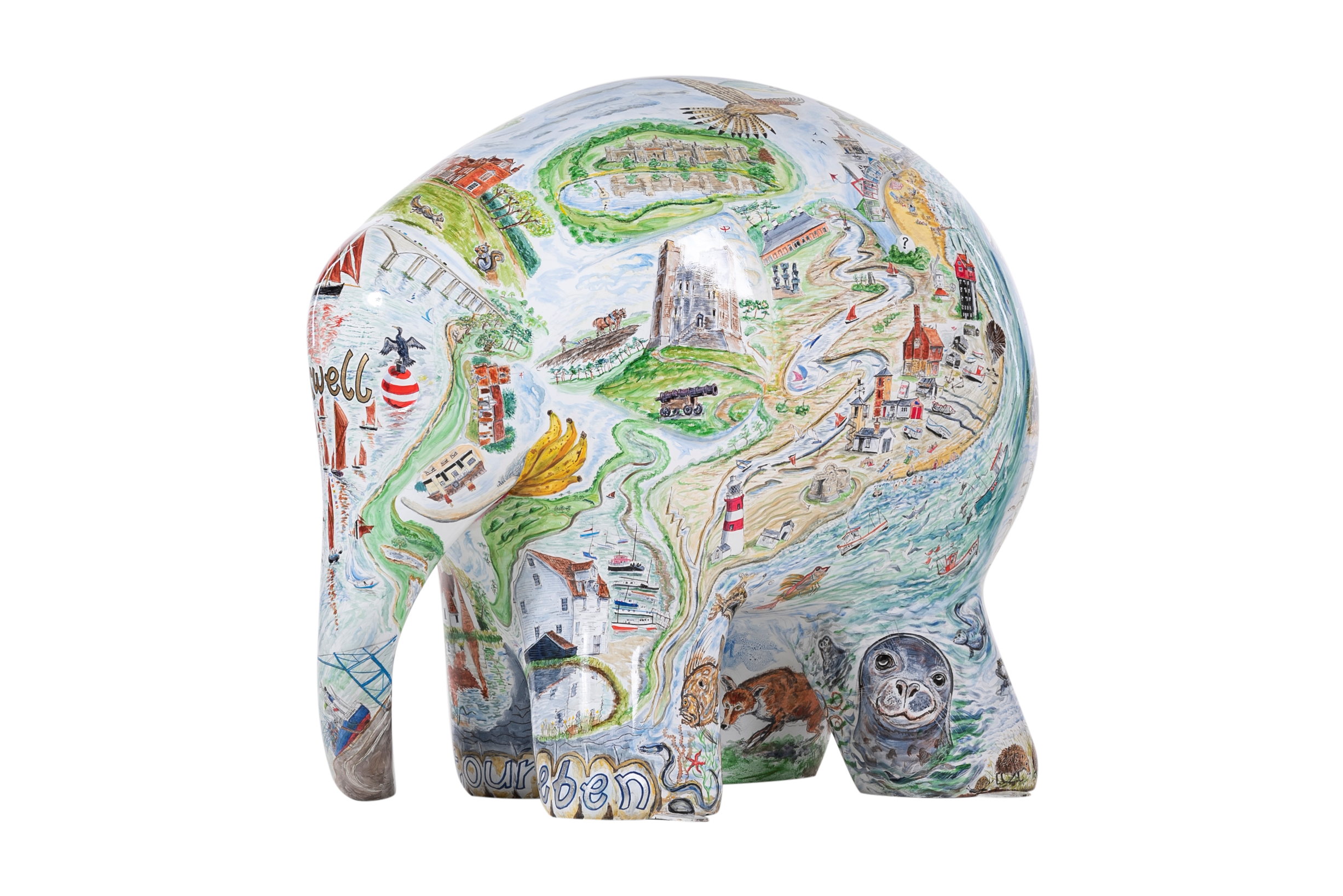 Suffolk Elephantasia by Glynn Thomas RE. Sponsored by Gotelee Solicitors.