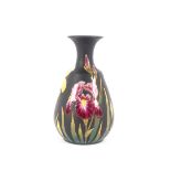 A Wedgwood Iris Kenlock ware baluster vase, having brightly coloured enamelled floral decoration, on