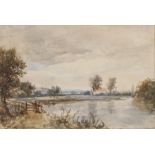 Alfred Vickers Snr. 1786-1868, The Stowe near Dovercourt, watercolour, 17cm x 24cm