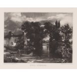 A set of eight David Lucas after Constable prints; and Constable and Lucas mezzotints in folio