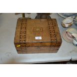 A Victorian walnut and inlaid writing box