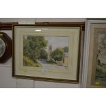 An Edward C Darby watercolour study of Ingham Chur