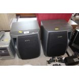 A pair of Aiwa speakers