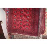 An approx 4'9" x 3'1" old Bolochi rug