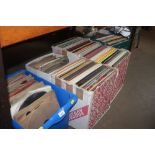 Five boxes and a case of various records