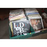 Two boxes of LPs