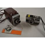 A Brownie 8 Movie Camera; and a Zeiss Icon camera