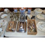 A quantity of various silver platedware to include