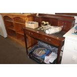 An Edwardian mahogany writing desk