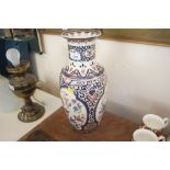 An oriental design Panda vase decorated with birds