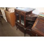 A Victorian mahogany glazed cabinet