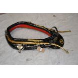 28'' leather lined patent collar. With brass hames