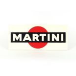 A pair of Martini advertising boards, 26cm x 60cm