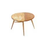 A small light Ercol drop leaf coffee table